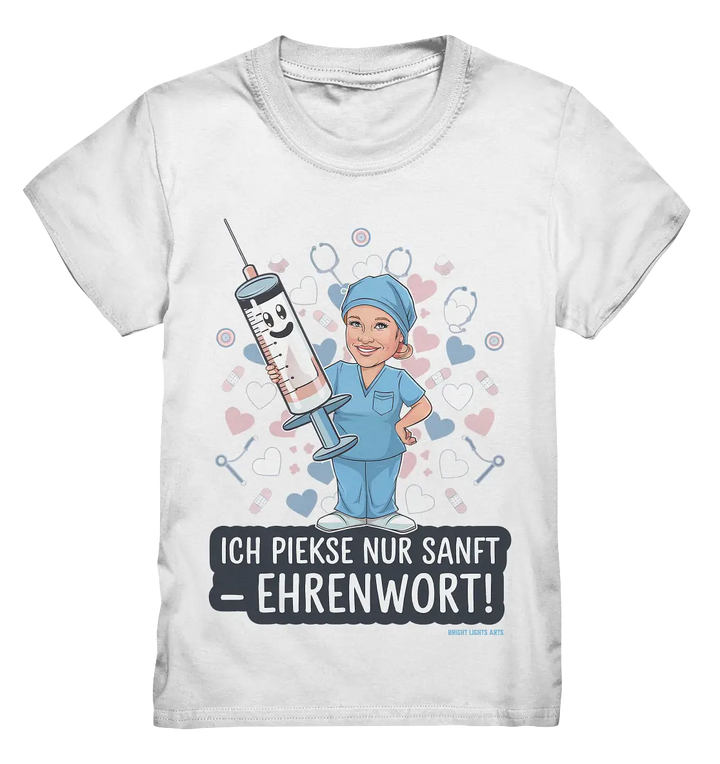 Ich piekse nur sanft - Ehrenwort! - Kids Premium Shirt Bright Lights Arts