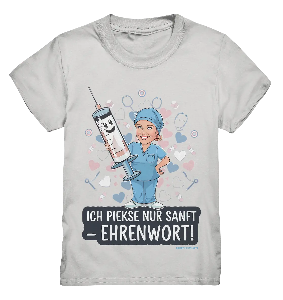 Ich piekse nur sanft - Ehrenwort! - Kids Premium Shirt Bright Lights Arts