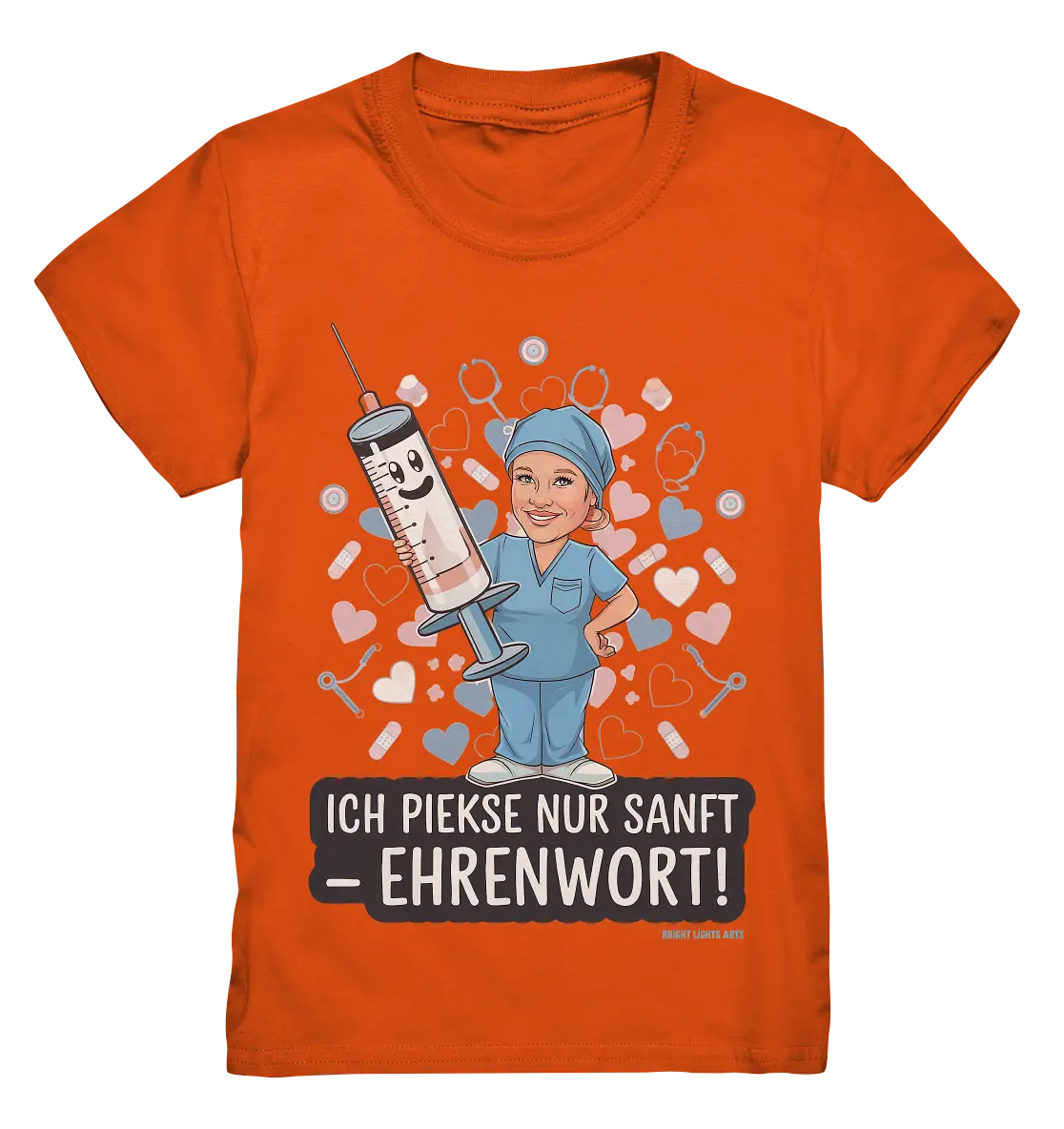 Ich piekse nur sanft - Ehrenwort! - Kids Premium Shirt Bright Lights Arts