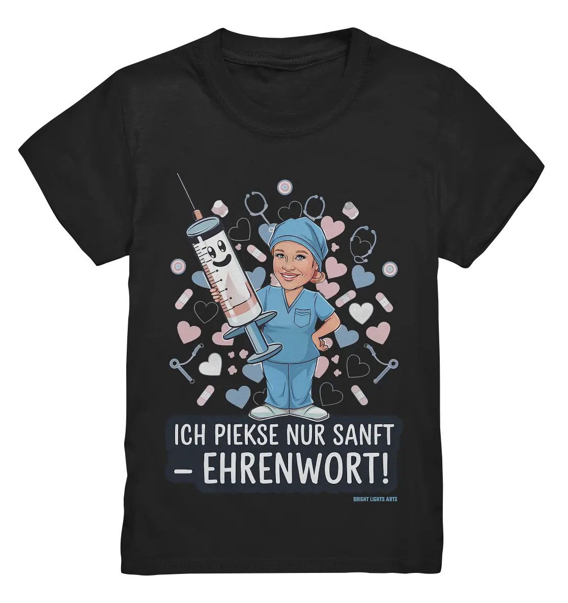 Ich piekse nur sanft - Ehrenwort! - Kids Premium Shirt Bright Lights Arts
