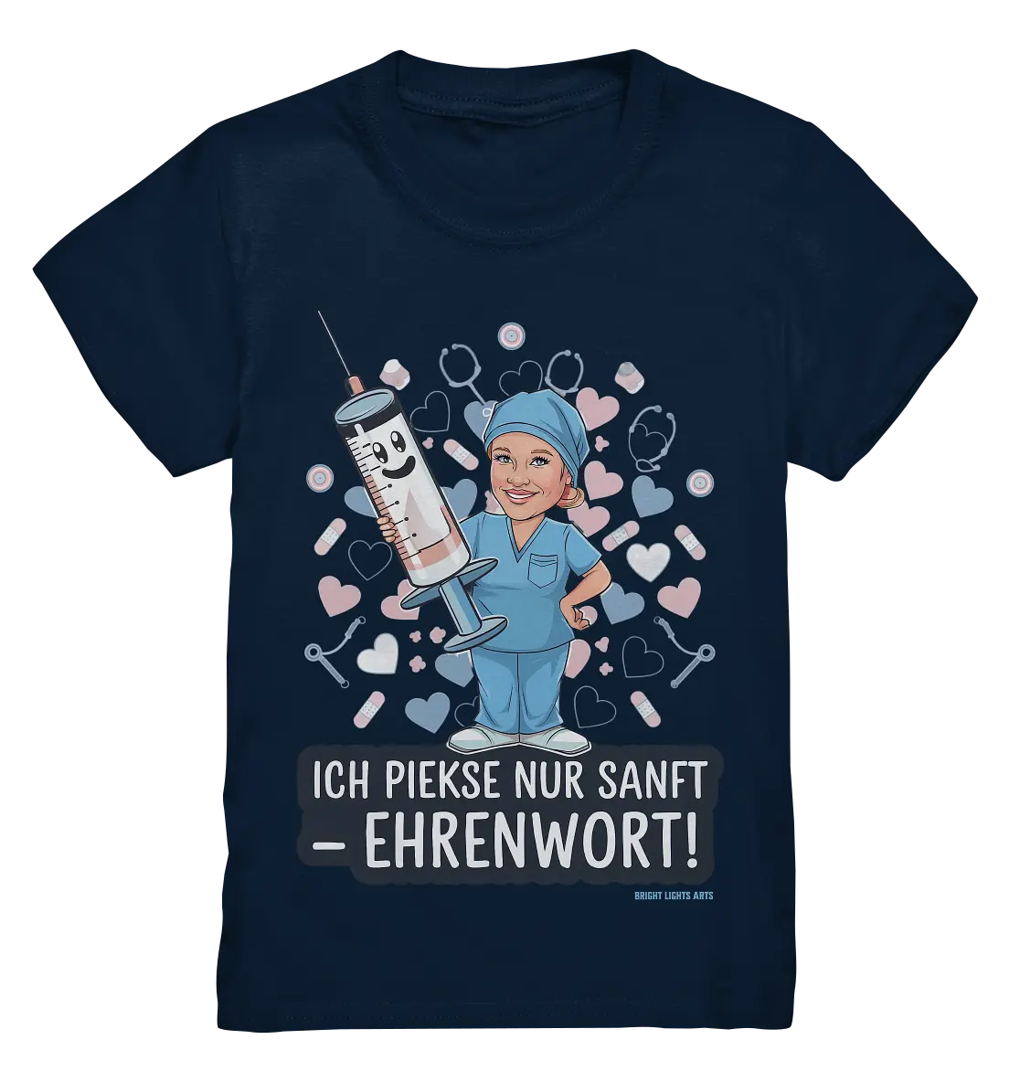 Ich piekse nur sanft - Ehrenwort! - Kids Premium Shirt Bright Lights Arts
