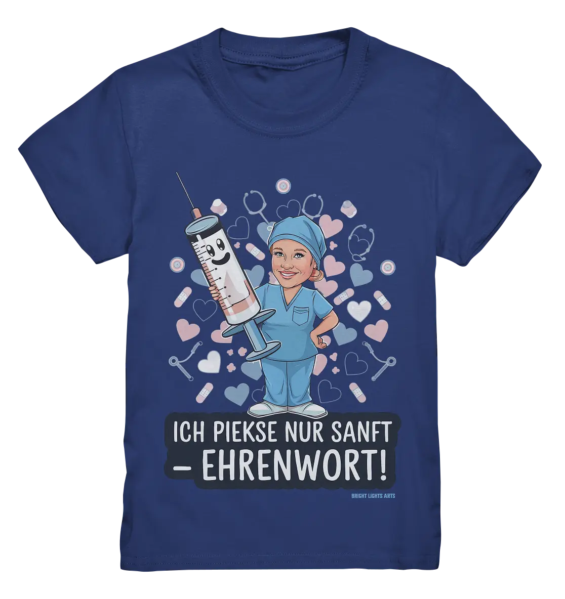 Ich piekse nur sanft - Ehrenwort! - Kids Premium Shirt Bright Lights Arts