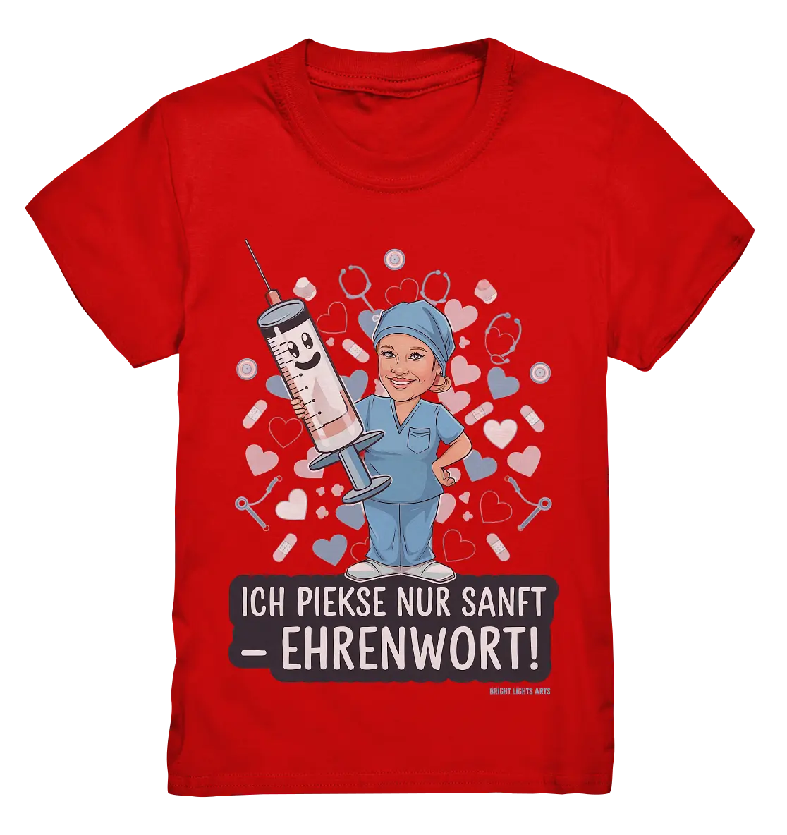 Ich piekse nur sanft - Ehrenwort! - Kids Premium Shirt Bright Lights Arts