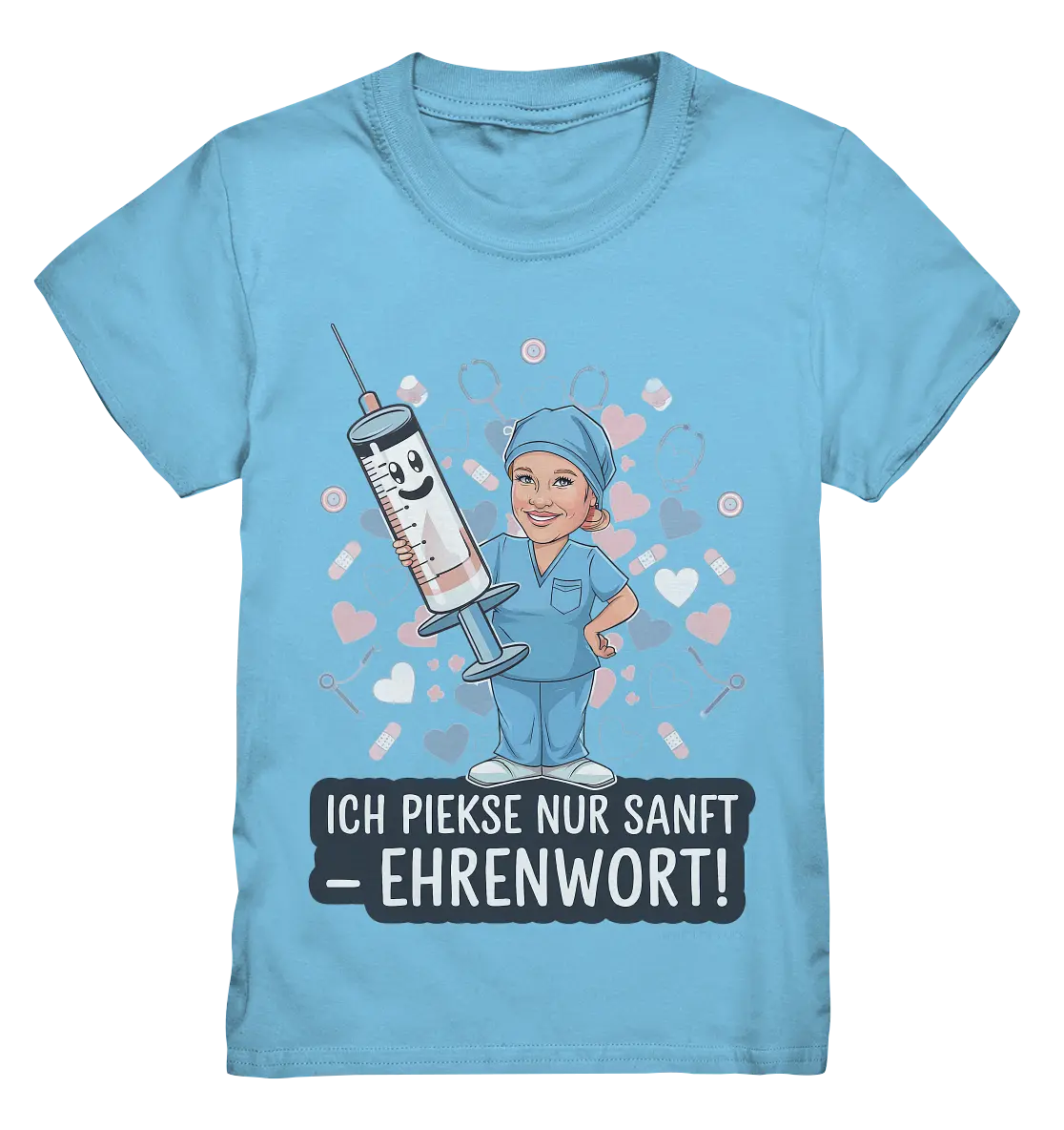 Ich piekse nur sanft - Ehrenwort! - Kids Premium Shirt Bright Lights Arts