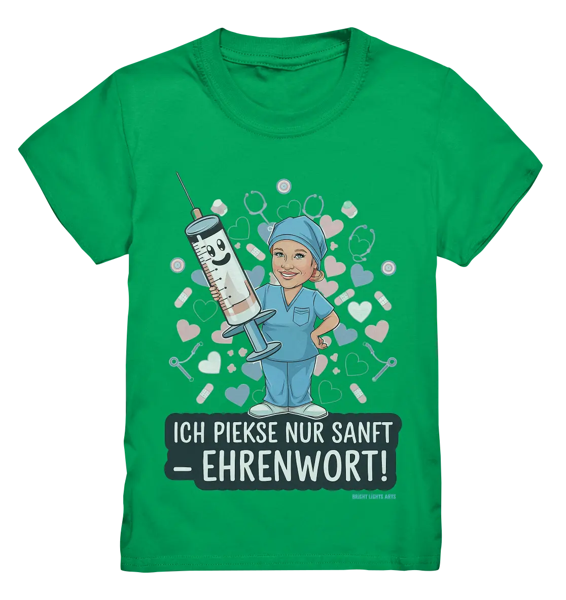 Ich piekse nur sanft - Ehrenwort! - Kids Premium Shirt Bright Lights Arts