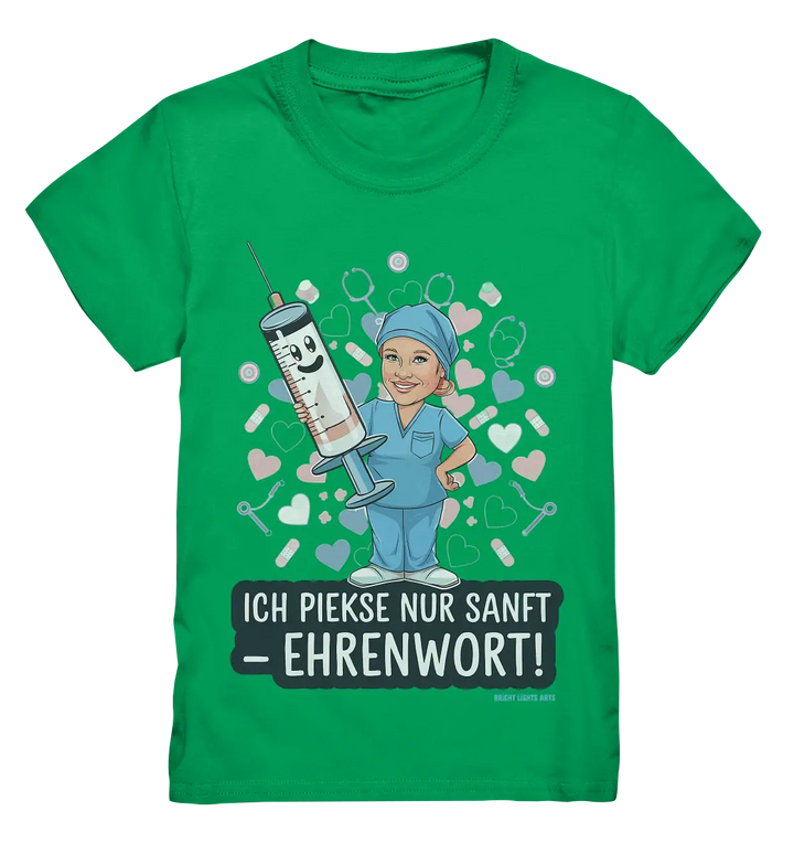 Ich piekse nur sanft - Ehrenwort! - Kids Premium Shirt Bright Lights Arts