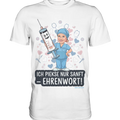Ich piekse nur sanft - Ehrenwort! - Premium Shirt Bright Lights Arts