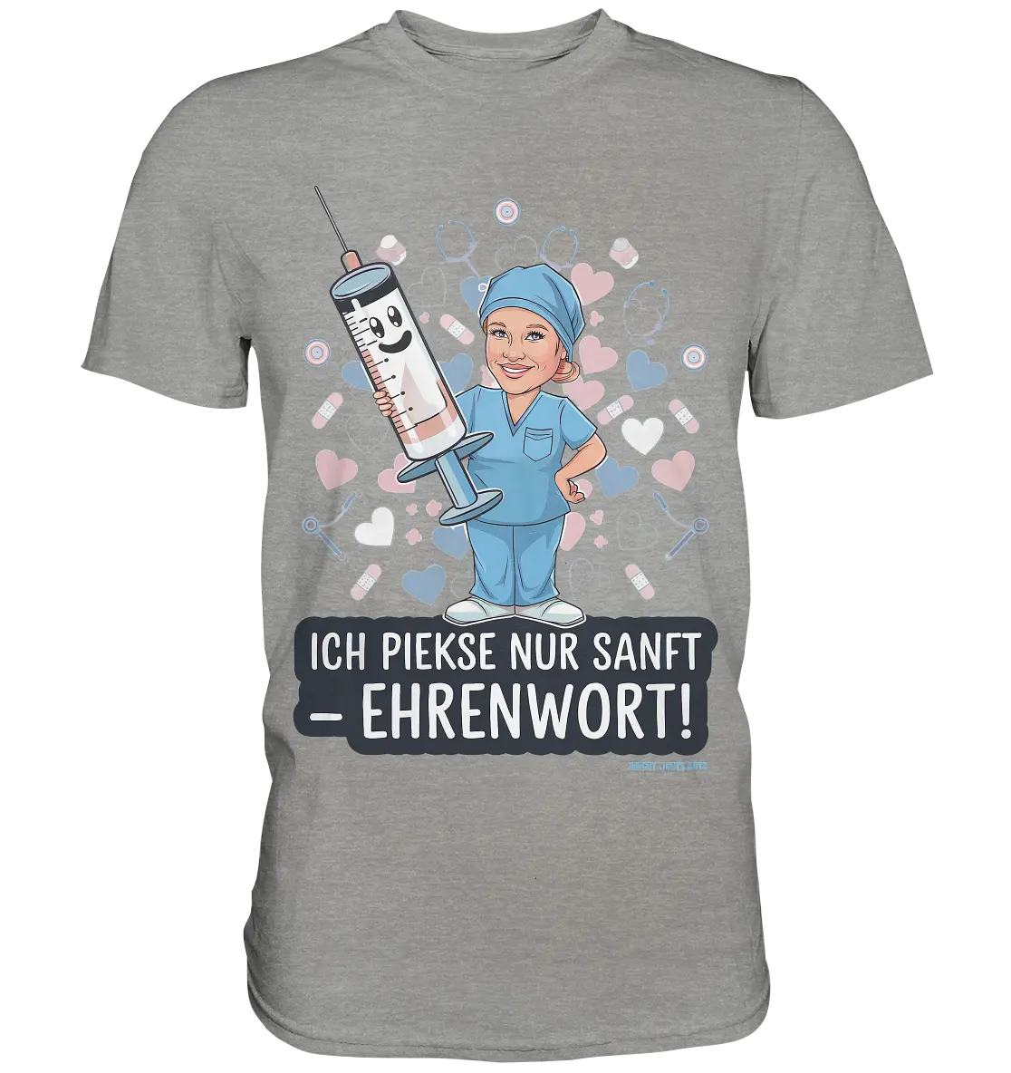 Ich piekse nur sanft - Ehrenwort! - Premium Shirt Bright Lights Arts