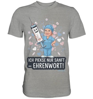 Ich piekse nur sanft - Ehrenwort! - Premium Shirt Bright Lights Arts