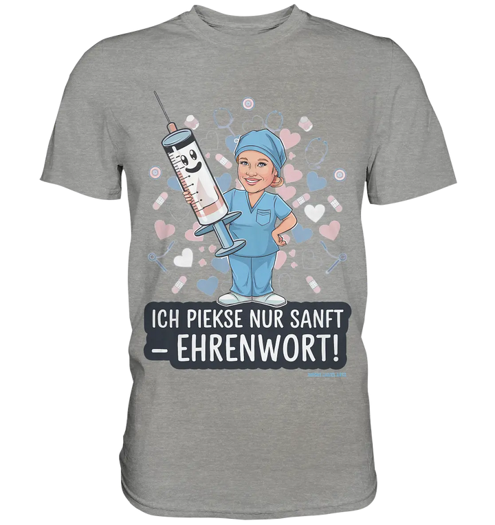 Ich piekse nur sanft - Ehrenwort! - Premium Shirt Bright Lights Arts