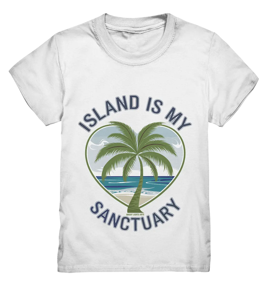 Island Is My Sanctuary - Tropische Ruhe - Kids Premium Shirt Bright Lights Arts