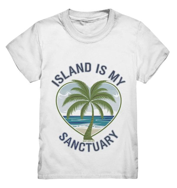 Island Is My Sanctuary - Tropische Ruhe - Kids Premium Shirt Bright Lights Arts