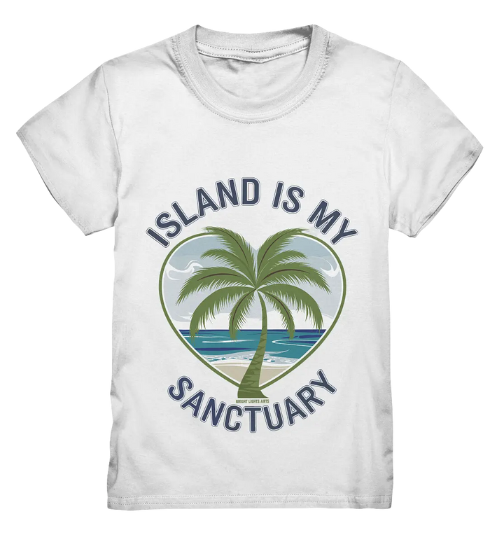 Island Is My Sanctuary - Tropische Ruhe - Kids Premium Shirt Bright Lights Arts