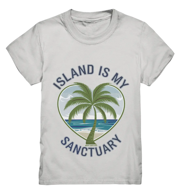 Island Is My Sanctuary - Tropische Ruhe - Kids Premium Shirt Bright Lights Arts