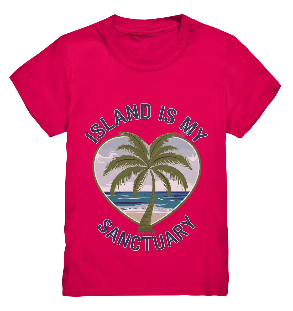 Island Is My Sanctuary - Tropische Ruhe - Kids Premium Shirt Bright Lights Arts