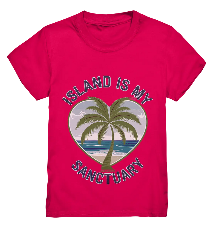 Island Is My Sanctuary - Tropische Ruhe - Kids Premium Shirt Bright Lights Arts