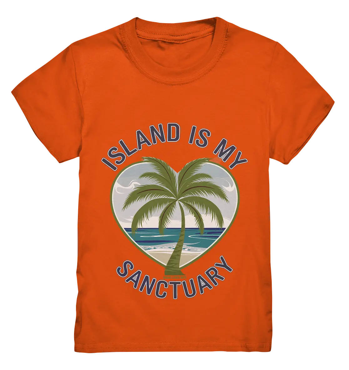 Island Is My Sanctuary - Tropische Ruhe - Kids Premium Shirt Bright Lights Arts