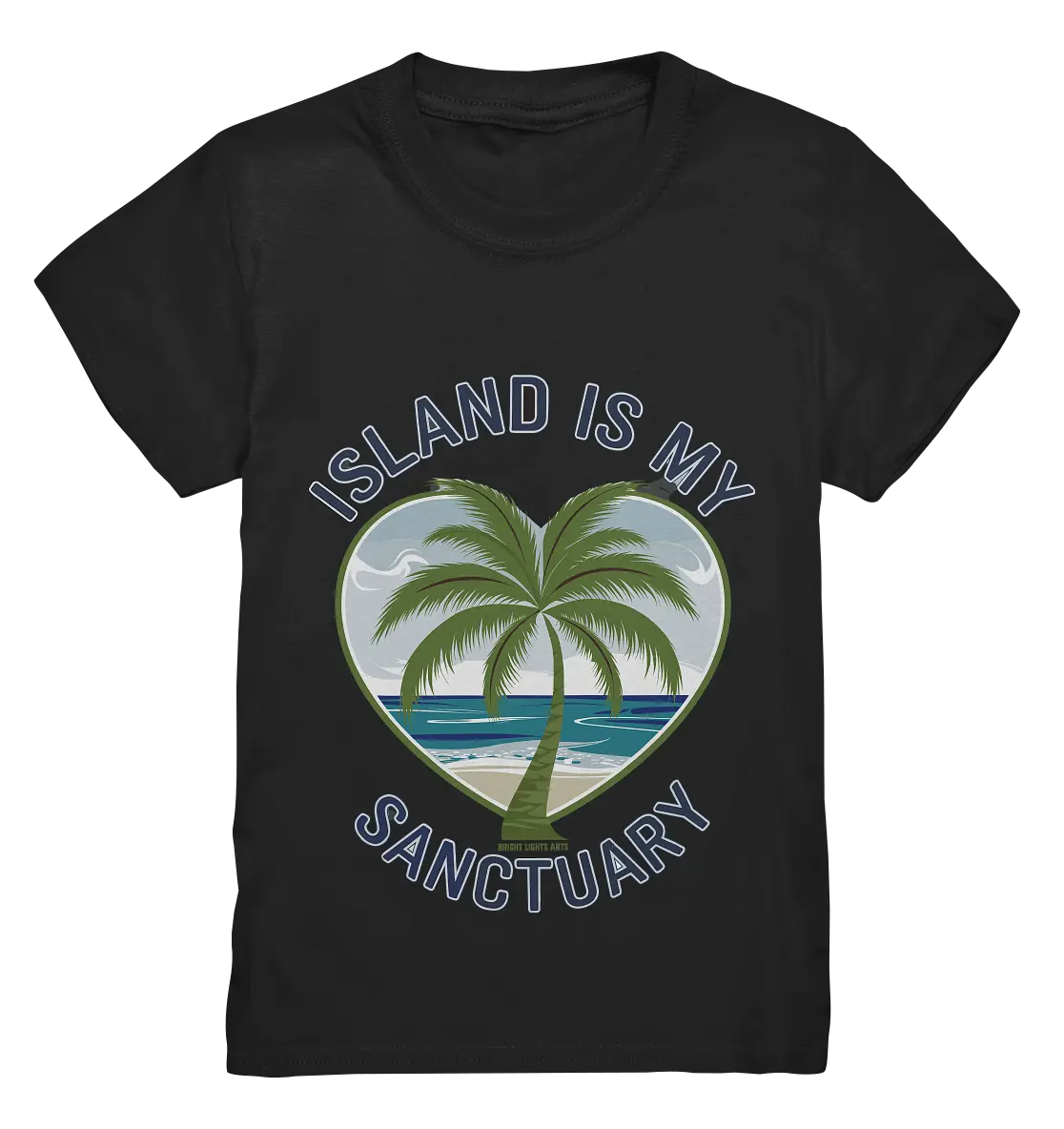 Island Is My Sanctuary - Tropische Ruhe - Kids Premium Shirt Bright Lights Arts