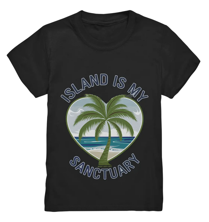 Island Is My Sanctuary - Tropische Ruhe - Kids Premium Shirt Bright Lights Arts