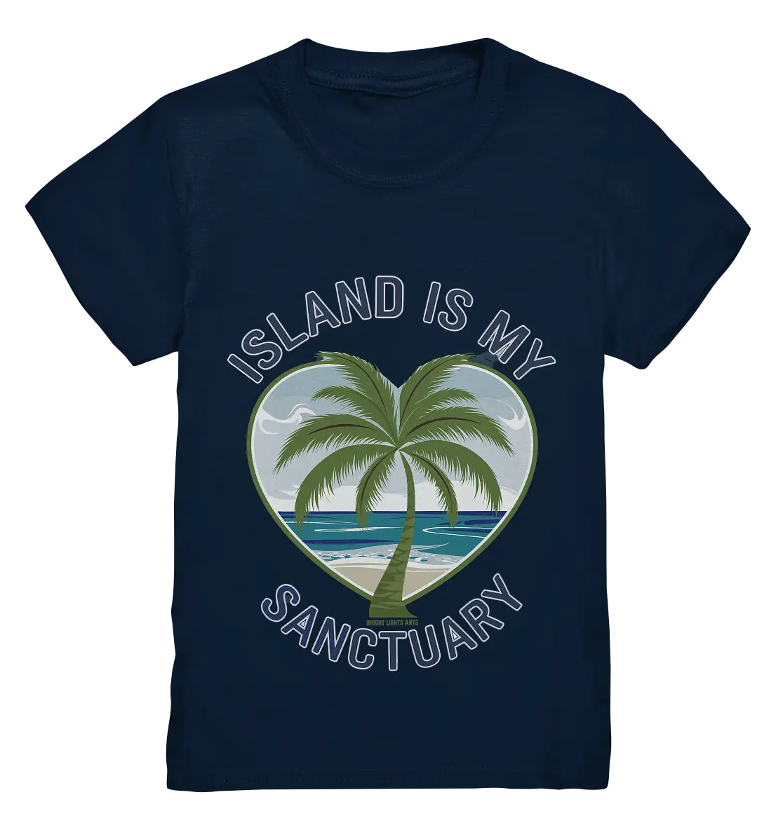 Island Is My Sanctuary - Tropische Ruhe - Kids Premium Shirt Bright Lights Arts