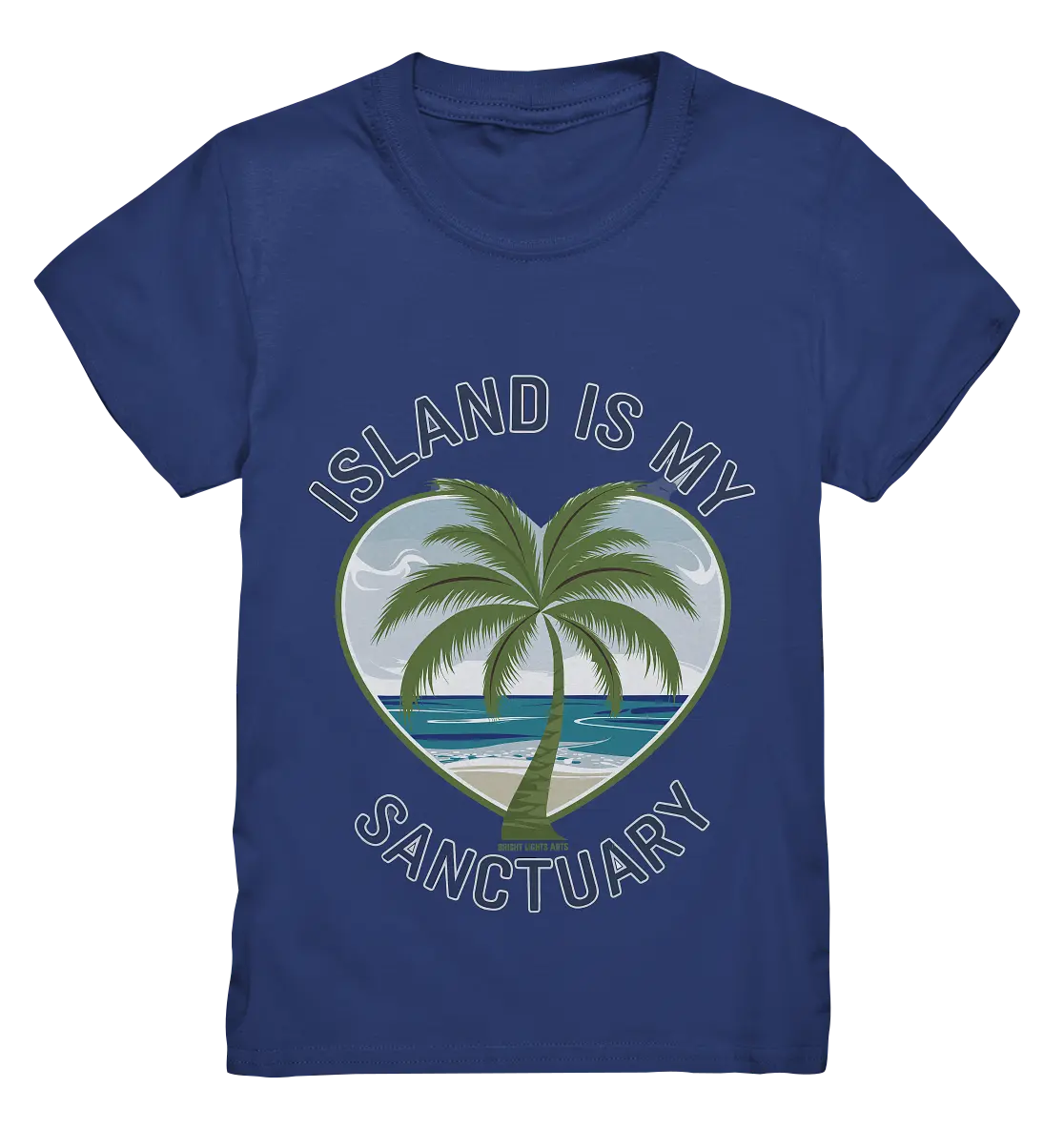 Island Is My Sanctuary - Tropische Ruhe - Kids Premium Shirt Bright Lights Arts