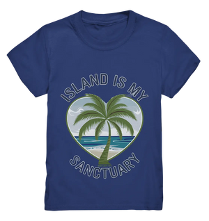 Island Is My Sanctuary - Tropische Ruhe - Kids Premium Shirt Bright Lights Arts