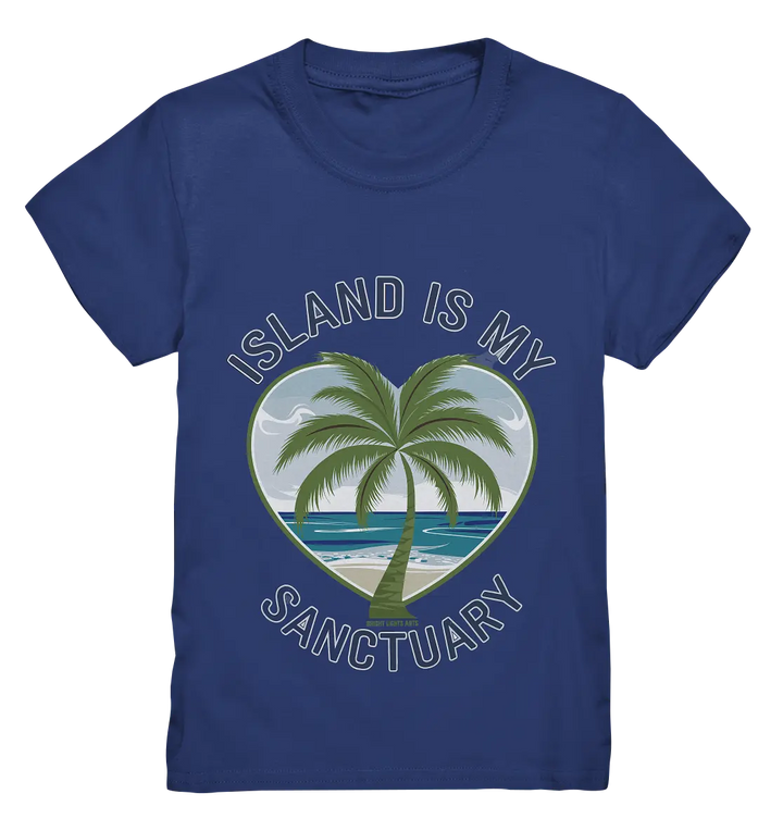 Island Is My Sanctuary - Tropische Ruhe - Kids Premium Shirt Bright Lights Arts