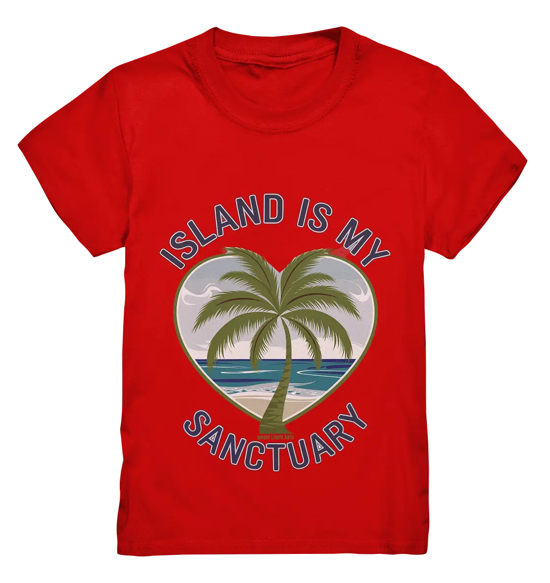 Island Is My Sanctuary - Tropische Ruhe - Kids Premium Shirt Bright Lights Arts
