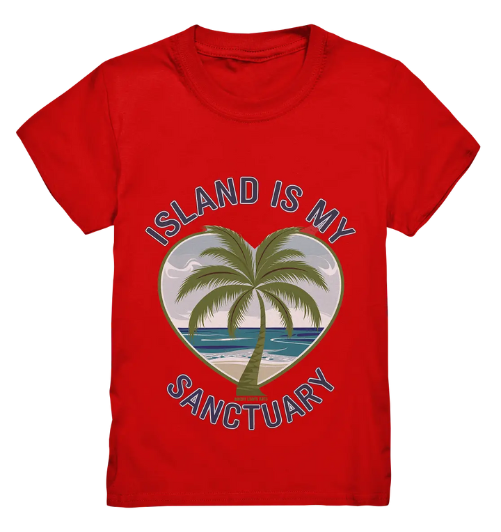 Island Is My Sanctuary - Tropische Ruhe - Kids Premium Shirt Bright Lights Arts