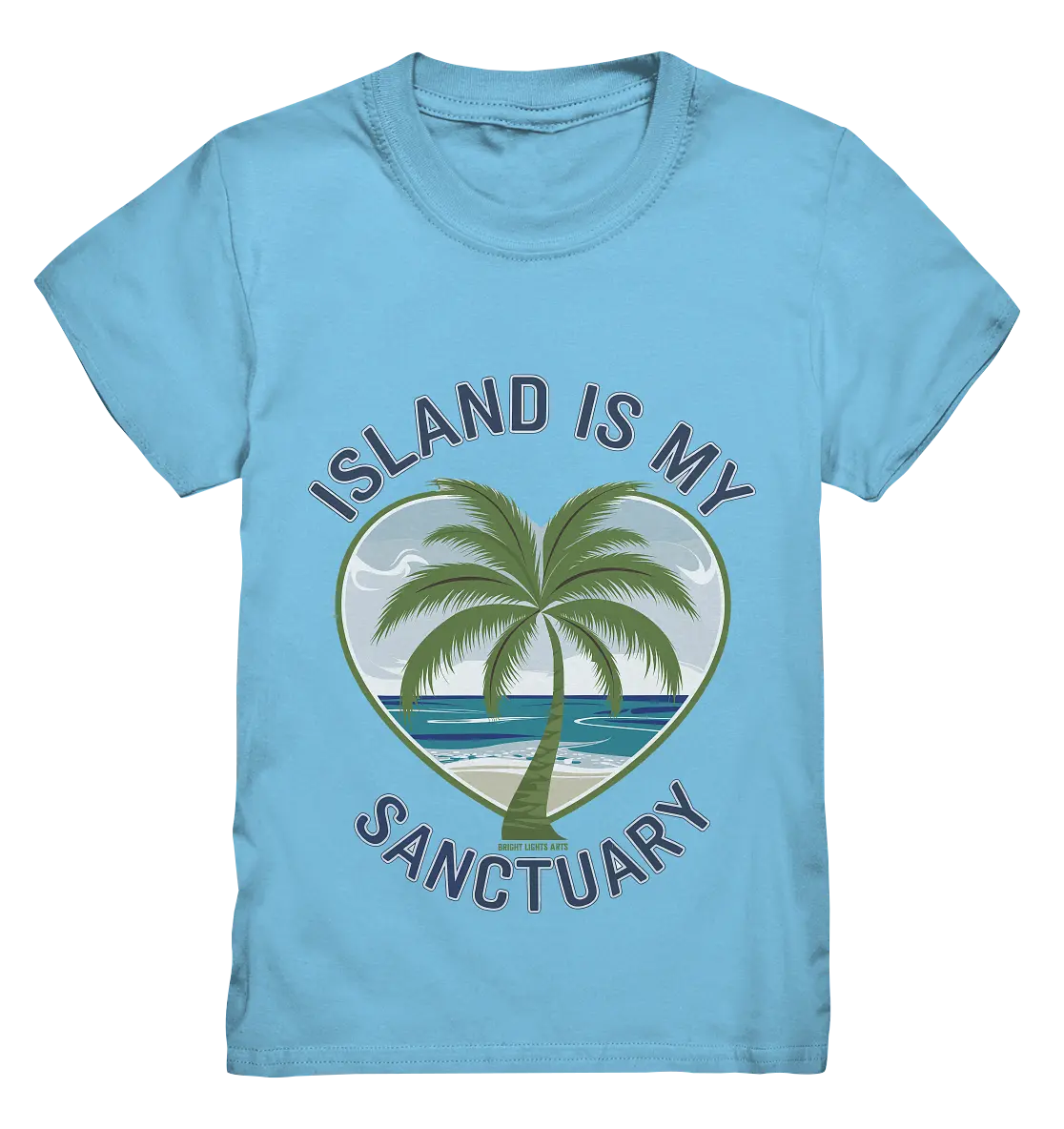 Island Is My Sanctuary - Tropische Ruhe - Kids Premium Shirt Bright Lights Arts