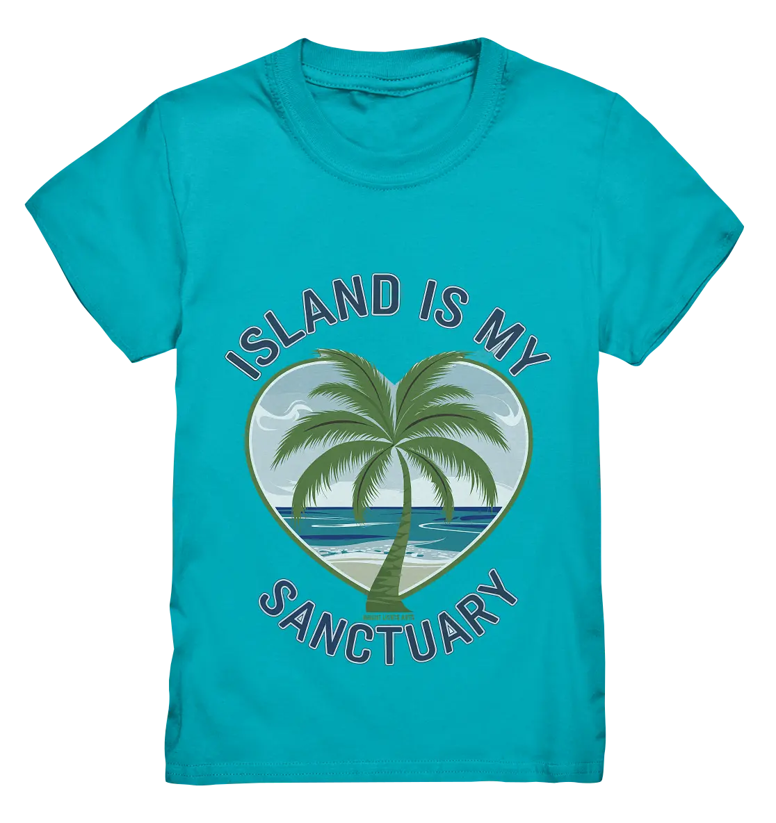 Island Is My Sanctuary - Tropische Ruhe - Kids Premium Shirt Bright Lights Arts