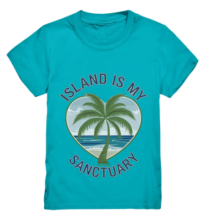 Island Is My Sanctuary - Tropische Ruhe - Kids Premium Shirt Bright Lights Arts