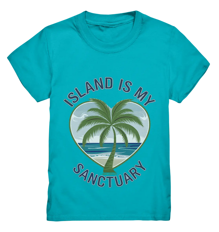 Island Is My Sanctuary - Tropische Ruhe - Kids Premium Shirt Bright Lights Arts