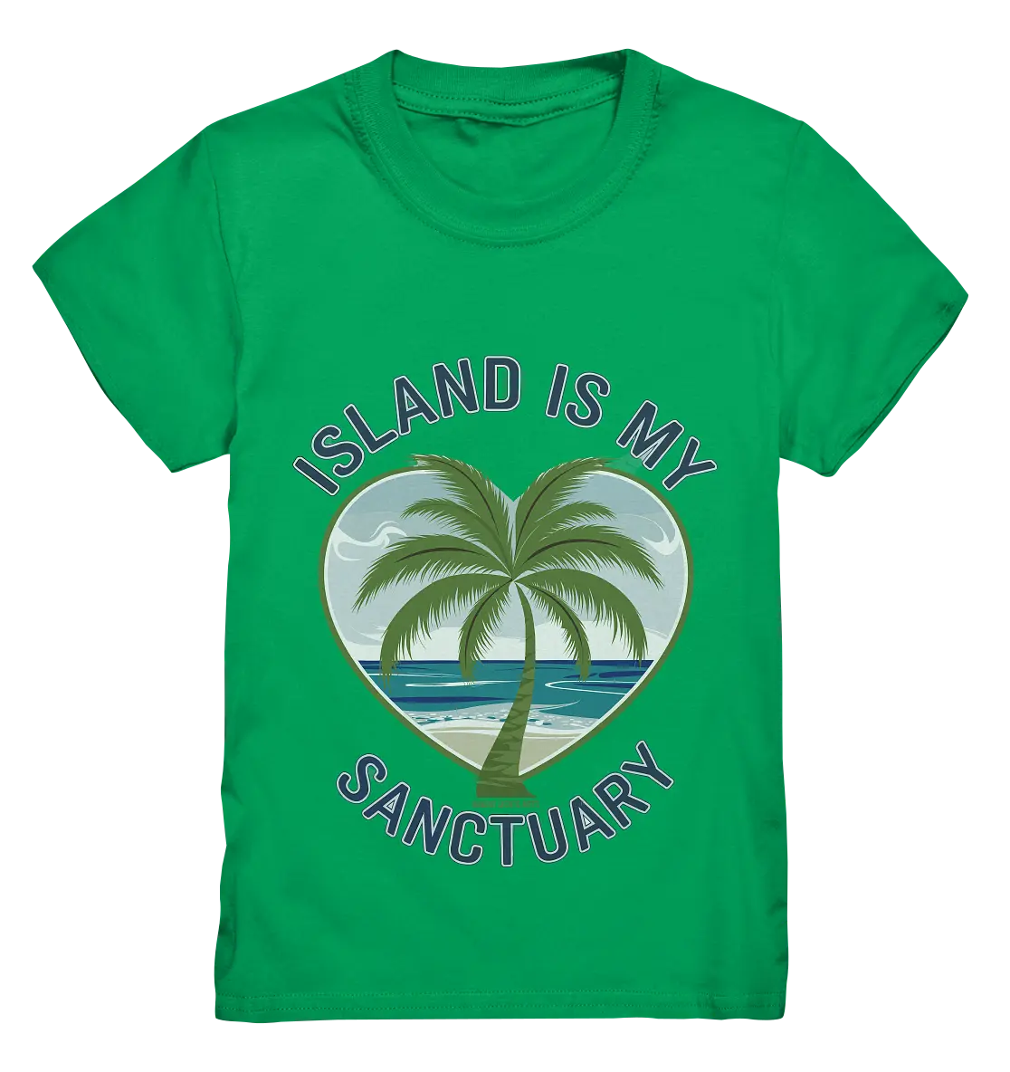 Island Is My Sanctuary - Tropische Ruhe - Kids Premium Shirt Bright Lights Arts