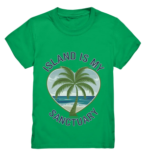 Island Is My Sanctuary - Tropische Ruhe - Kids Premium Shirt Bright Lights Arts