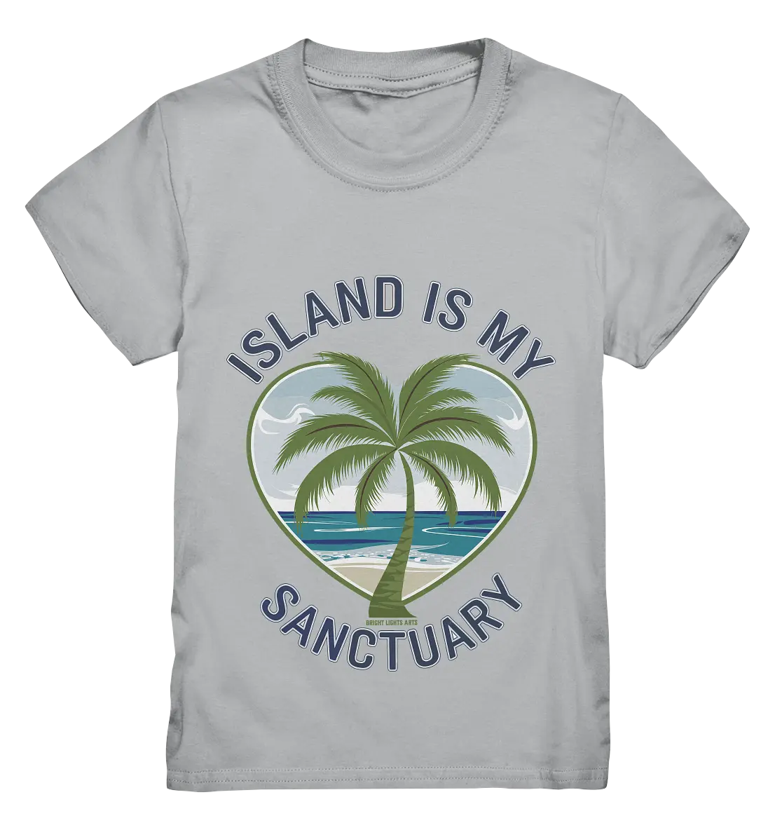 Island Is My Sanctuary - Tropische Ruhe - Kids Premium Shirt Bright Lights Arts