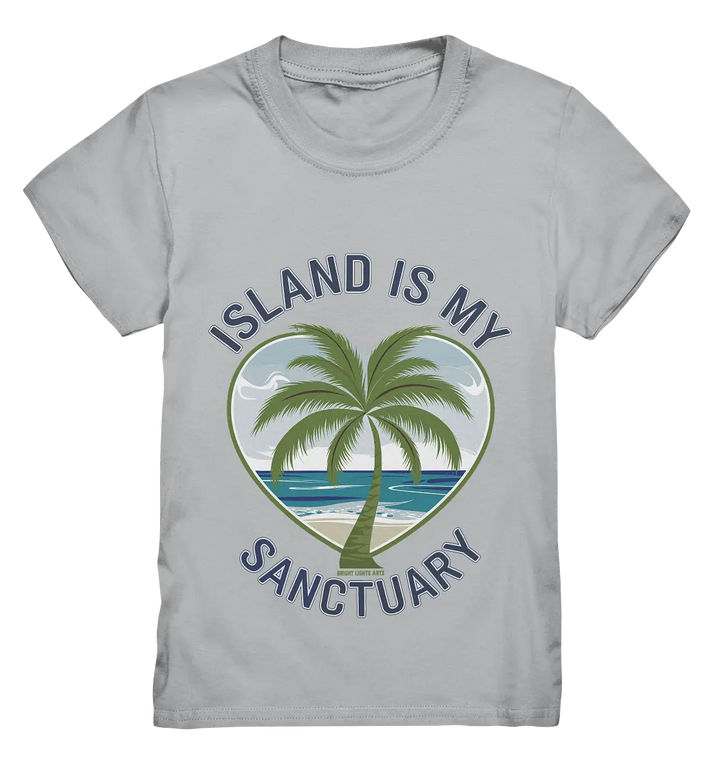 Island Is My Sanctuary - Tropische Ruhe - Kids Premium Shirt Bright Lights Arts