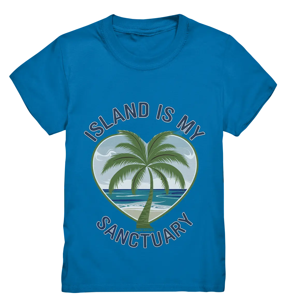 Island Is My Sanctuary - Tropische Ruhe - Kids Premium Shirt Bright Lights Arts