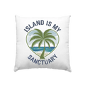 Island Is My Sanctuary - Tropische Ruhe - Kissen 40x40cm Bright Lights Arts