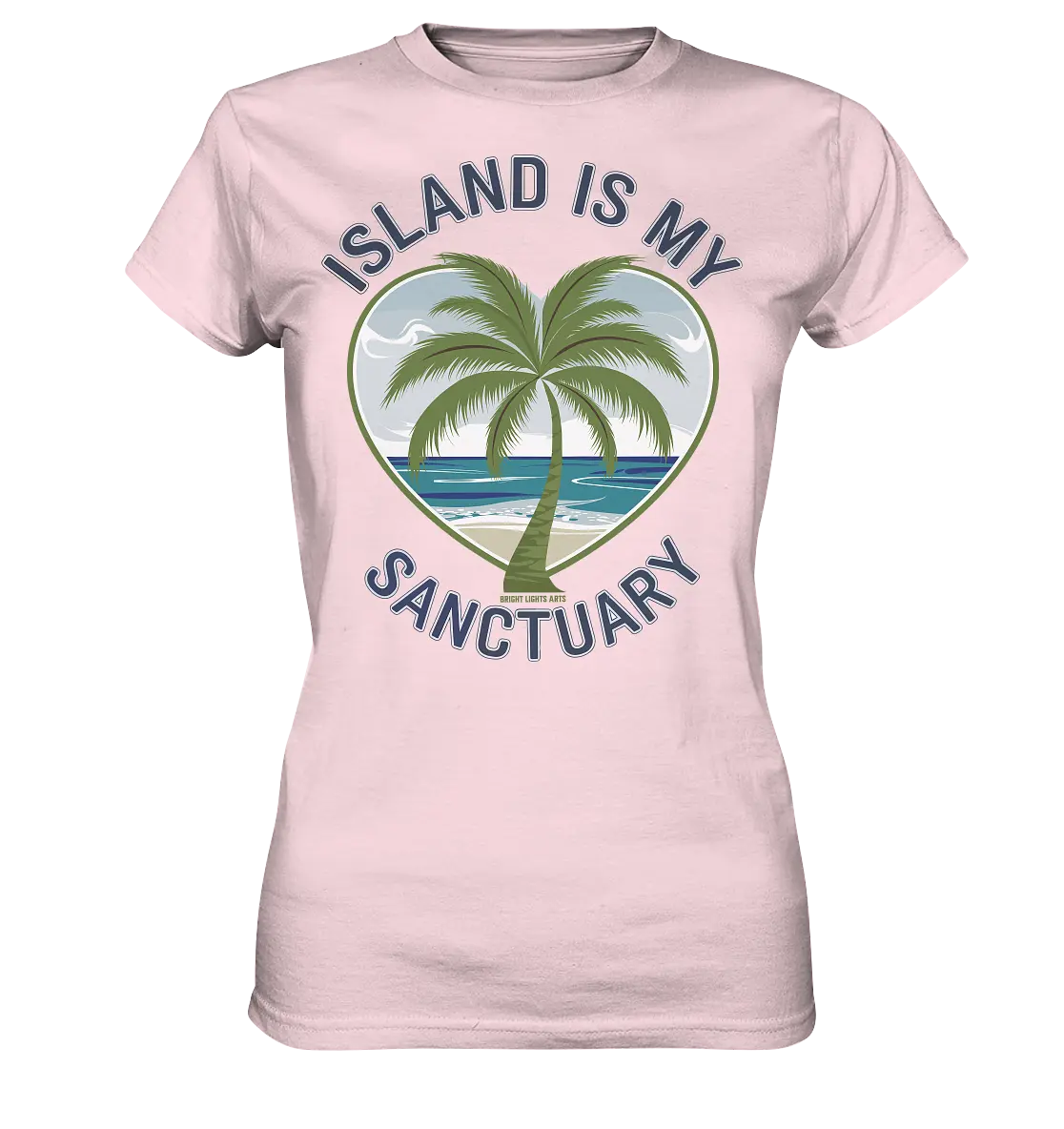 Island Is My Sanctuary - Tropische Ruhe - Ladies Premium Shirt Bright Lights Arts