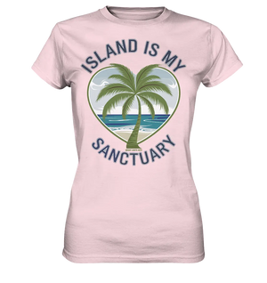 Island Is My Sanctuary - Tropische Ruhe - Ladies Premium Shirt Bright Lights Arts