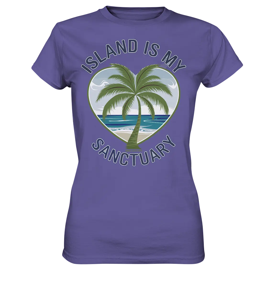 Island Is My Sanctuary - Tropische Ruhe - Ladies Premium Shirt Bright Lights Arts
