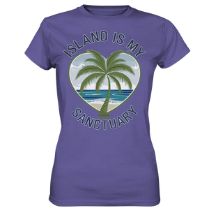 Island Is My Sanctuary - Tropische Ruhe - Ladies Premium Shirt Bright Lights Arts