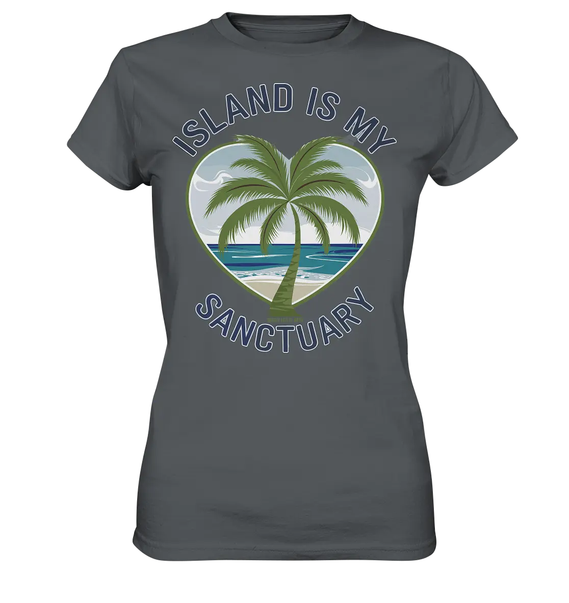 Island Is My Sanctuary - Tropische Ruhe - Ladies Premium Shirt Bright Lights Arts