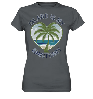 Island Is My Sanctuary - Tropische Ruhe - Ladies Premium Shirt Bright Lights Arts