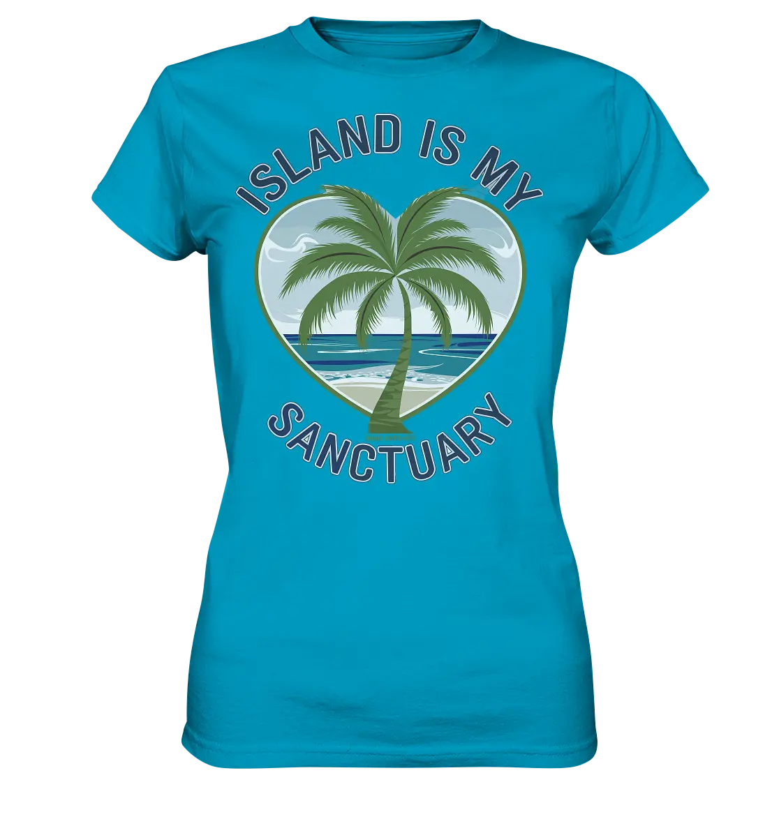 Island Is My Sanctuary - Tropische Ruhe - Ladies Premium Shirt Bright Lights Arts