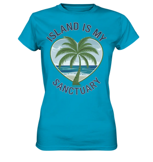 Island Is My Sanctuary - Tropische Ruhe - Ladies Premium Shirt Bright Lights Arts
