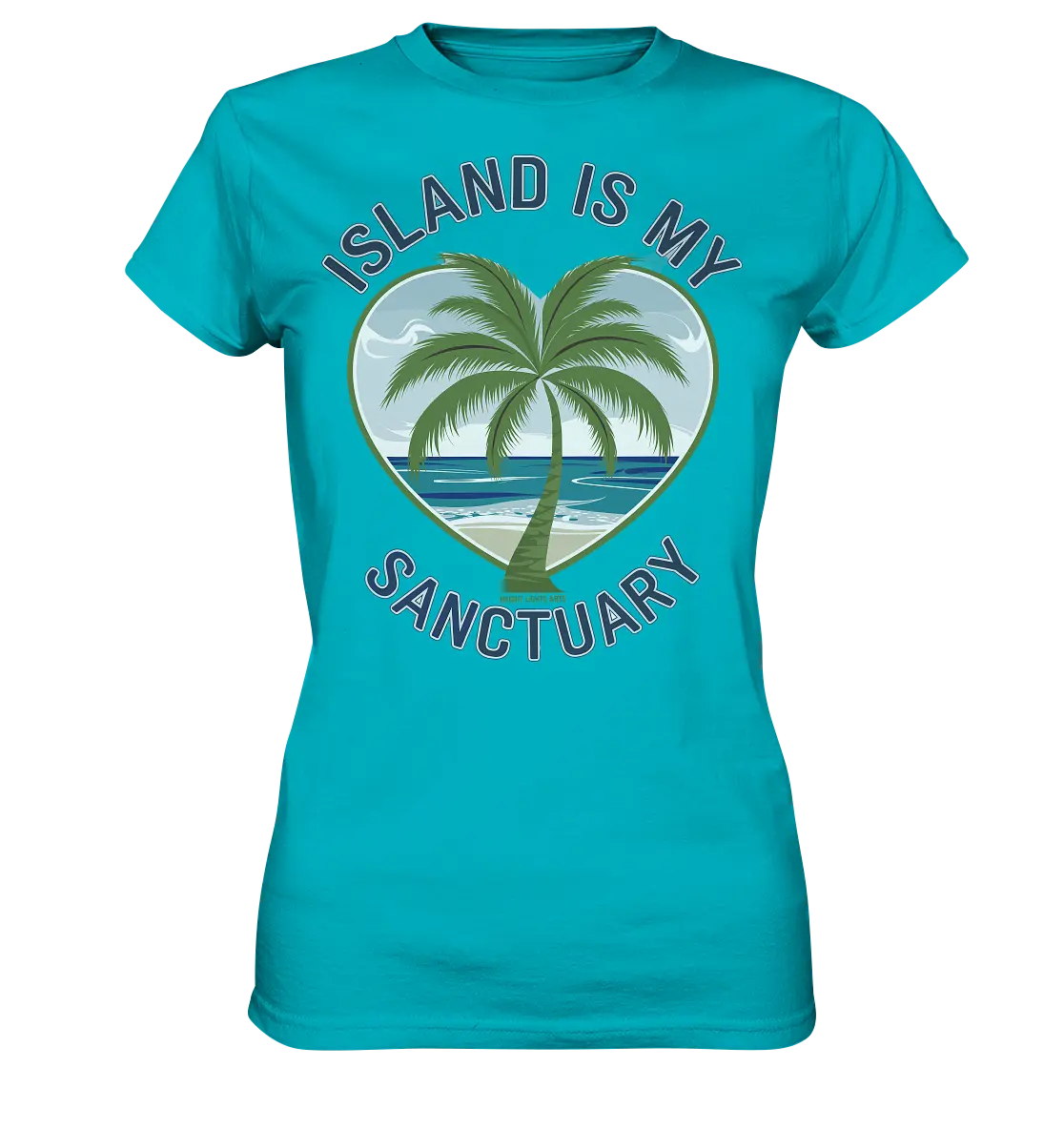 Island Is My Sanctuary - Tropische Ruhe - Ladies Premium Shirt Bright Lights Arts