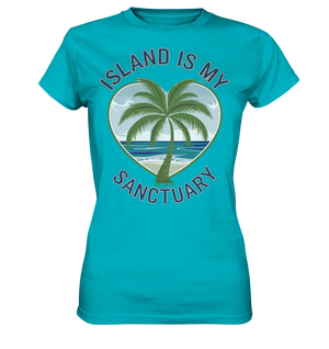 Island Is My Sanctuary - Tropische Ruhe - Ladies Premium Shirt Bright Lights Arts