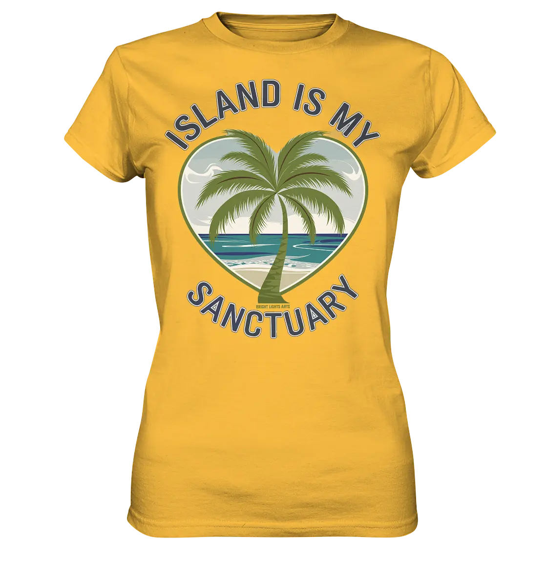 Island Is My Sanctuary - Tropische Ruhe - Ladies Premium Shirt Bright Lights Arts
